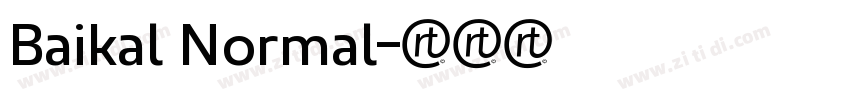 Baikal Normal字体转换